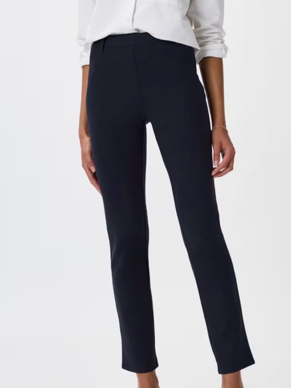 Quince Navy Ponte Pants